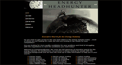Desktop Screenshot of energyheadhunter.com